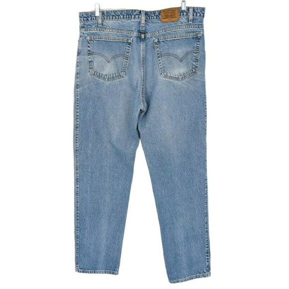 Levis Jeans 540 VTG Relaxed Fit 42x34 Cotton USA Made Denim Blue 90s High Rise - Picture 11 of 12